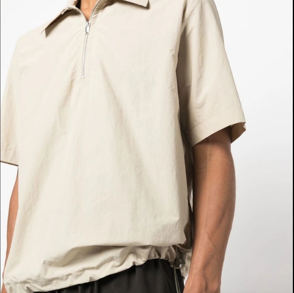 NWOT Nanushka Marvin Shell Half-Zip Shirt